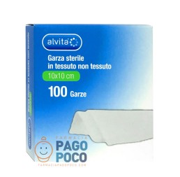 GARZA ALVITA STER 10X10CM 100P
