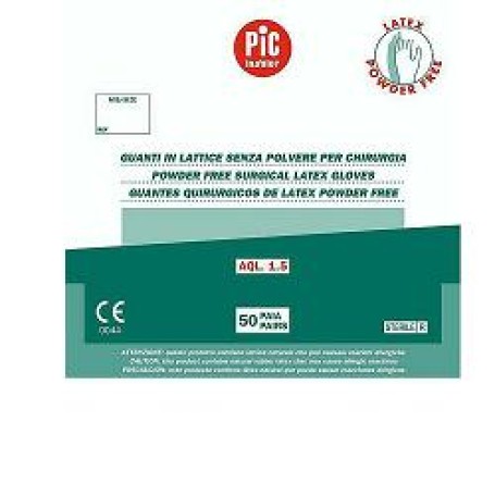 Guanti Pic Chir S/pol 7,5 St