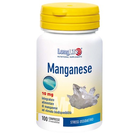Longlife Manganese 10mg 100cpr