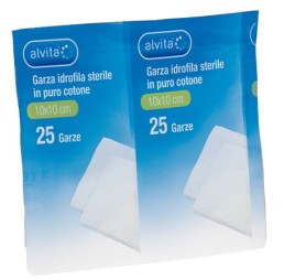 GARZA ALVITA IDROF 10X10CM 25P