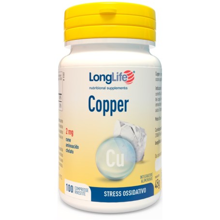 Longlife Copper 2mg 100cpr