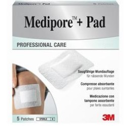 Medipore+pad Med 10x10cm 5pz