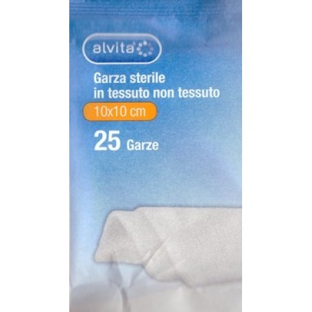 GARZA ALVITA STER 10X10CM 25PZ